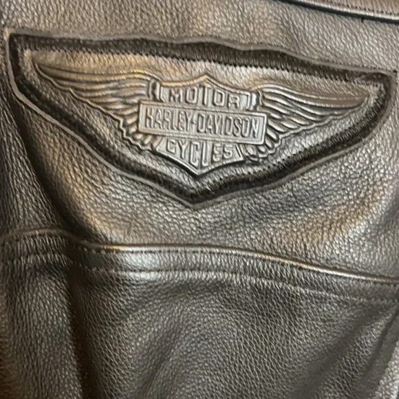 Vintage Harley Davidson Leather Motorcycle Jacket